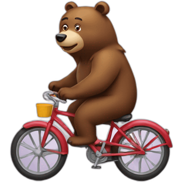 bear on bike emoji