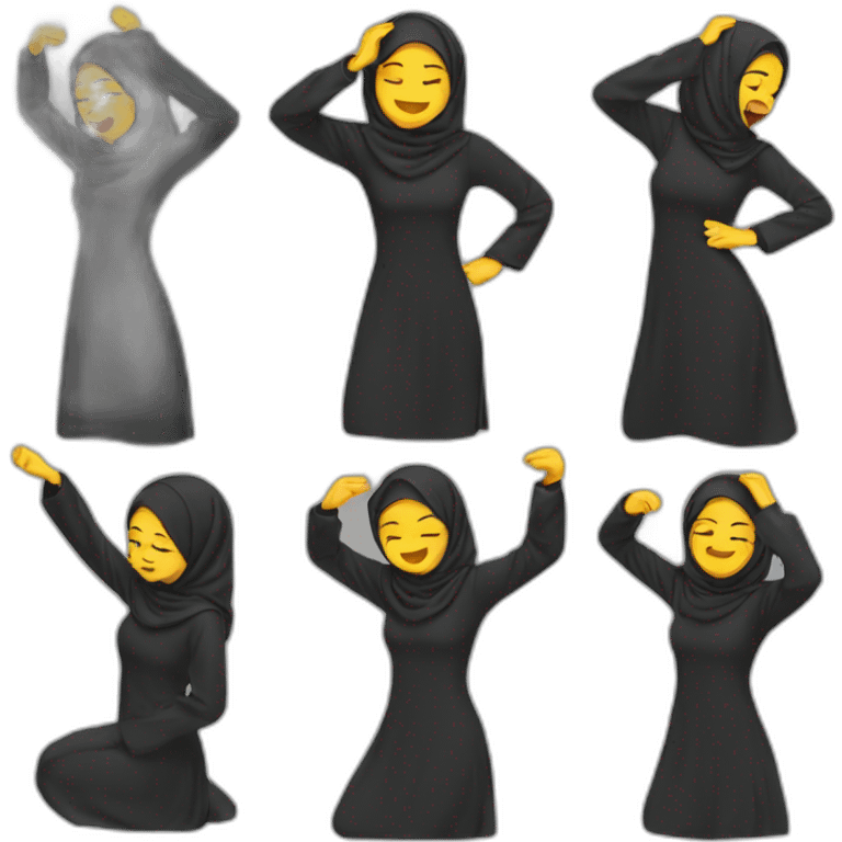 hijabi dab emoji