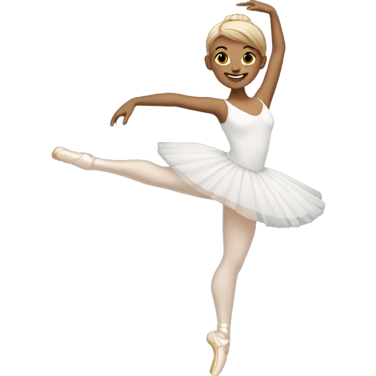 white Ballerina emoji