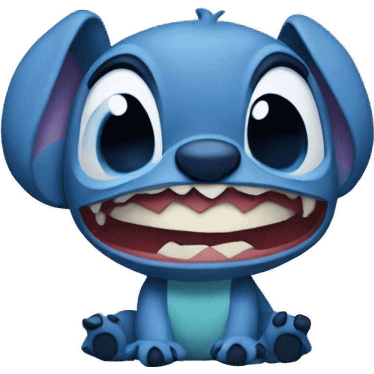 Stich enojado emoji