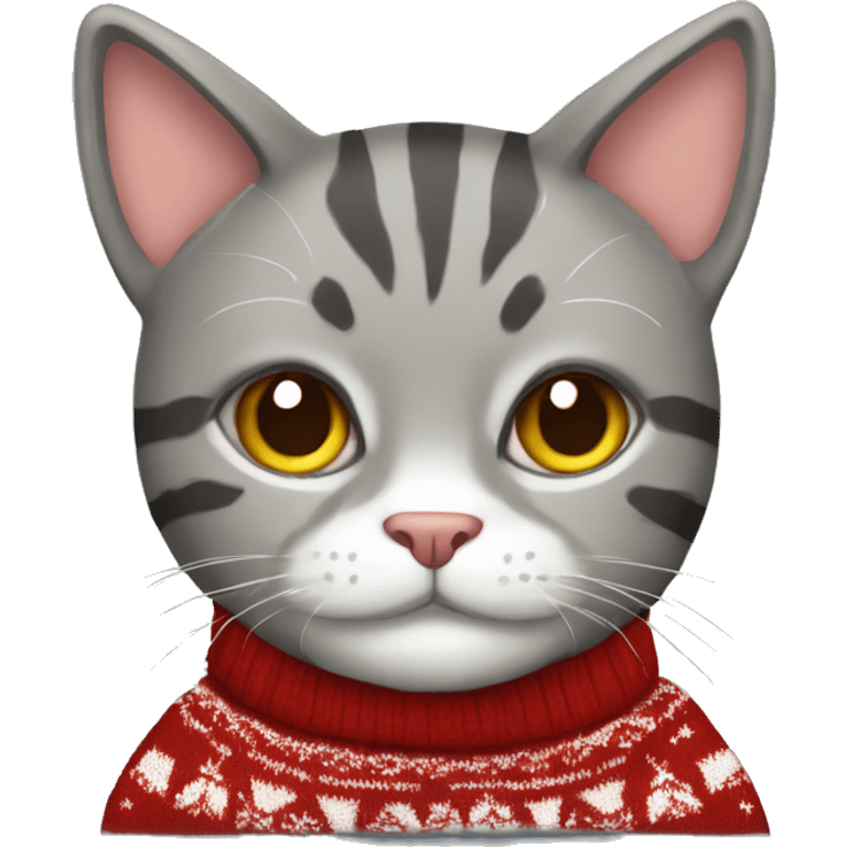 cat wearing ugly sweater emoji