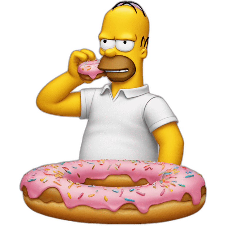 Homer eating donuts  emoji