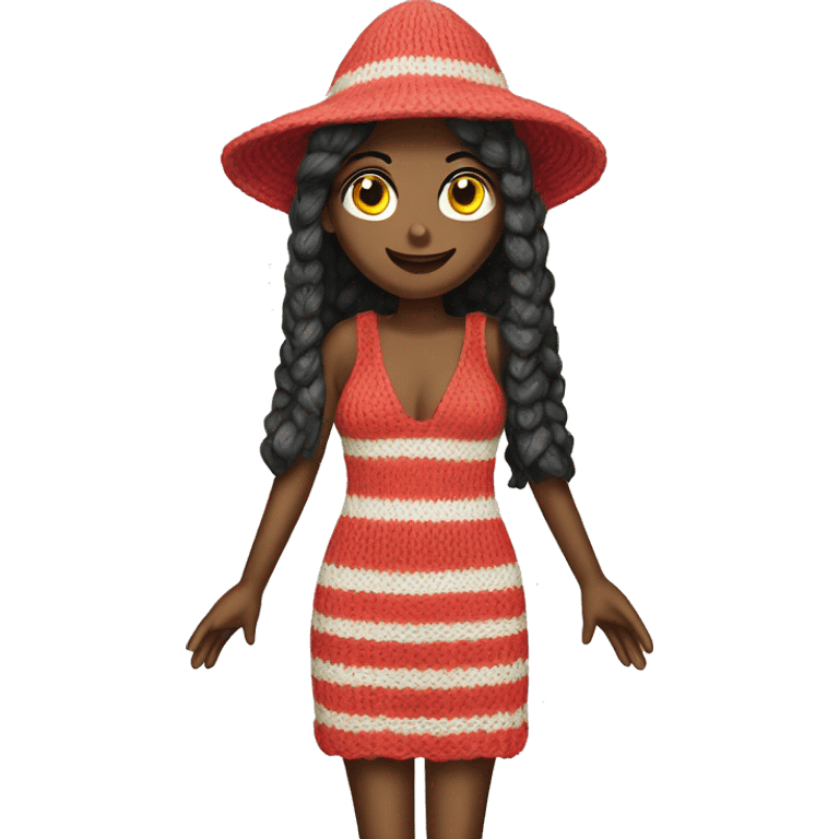 knitted beach dress emoji