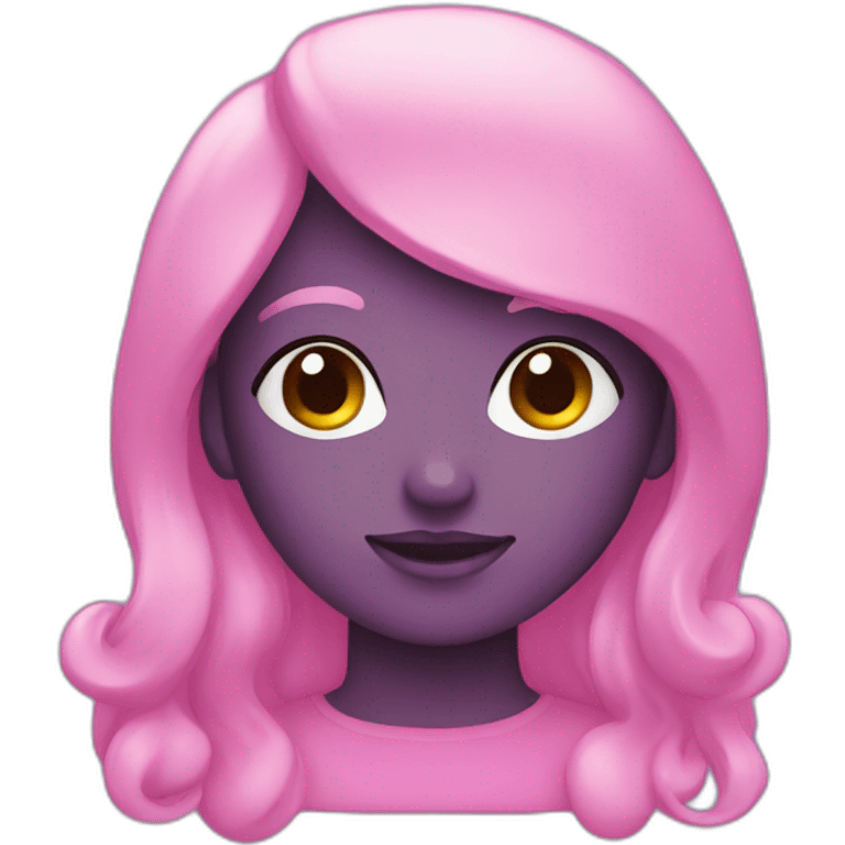 Pink and purple emoji