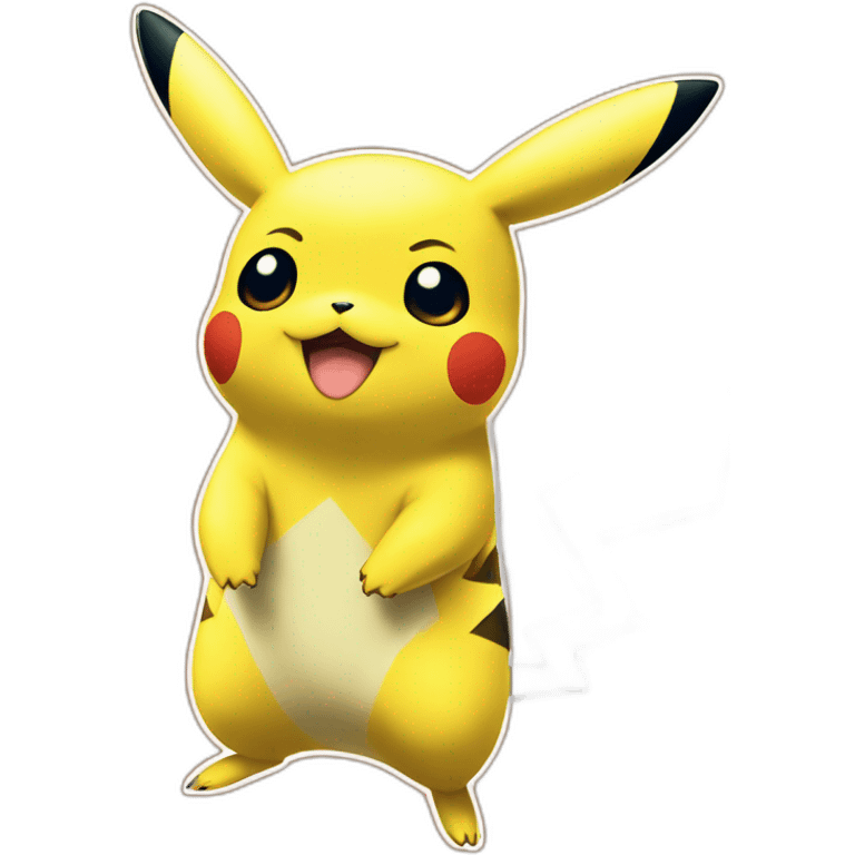 Pikachu de cartola emoji