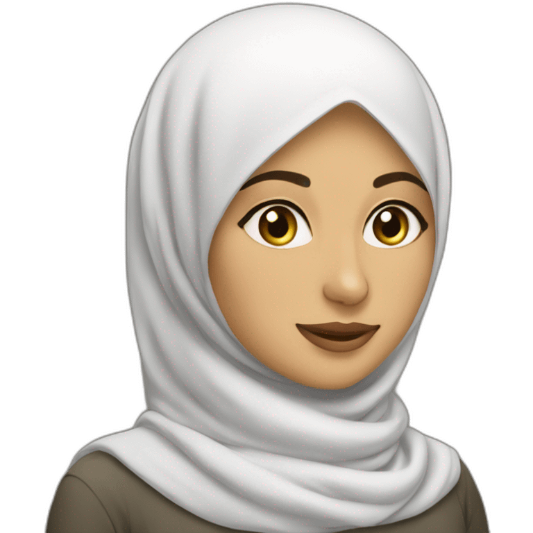 Une hijabi et qui va la mosque emoji