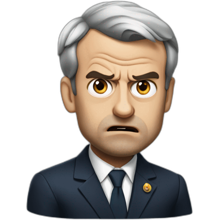 Angry emanuel macron emoji