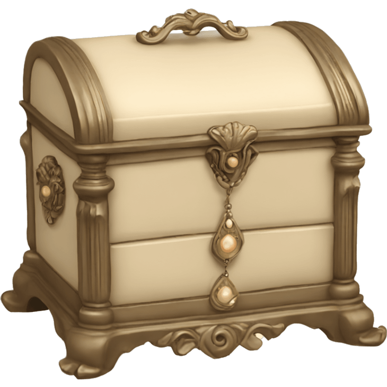 Regency jewelry box beige color  emoji