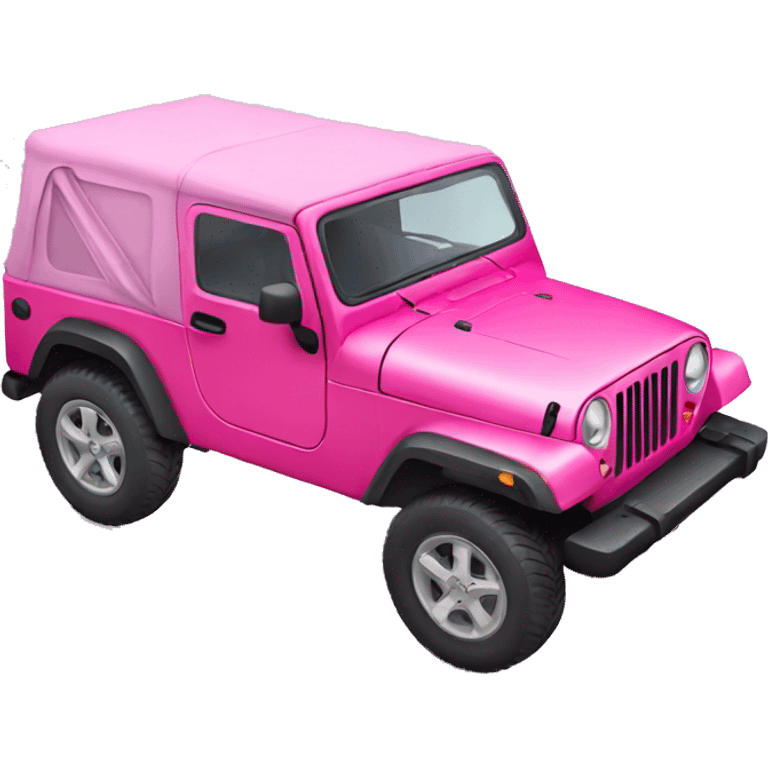 pink jeep emoji