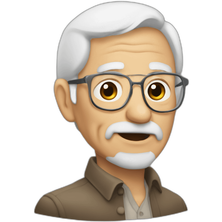 Abuelo con nlña emoji