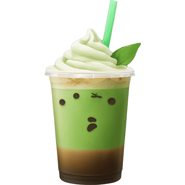 Matcha Iced coffee venti emoji