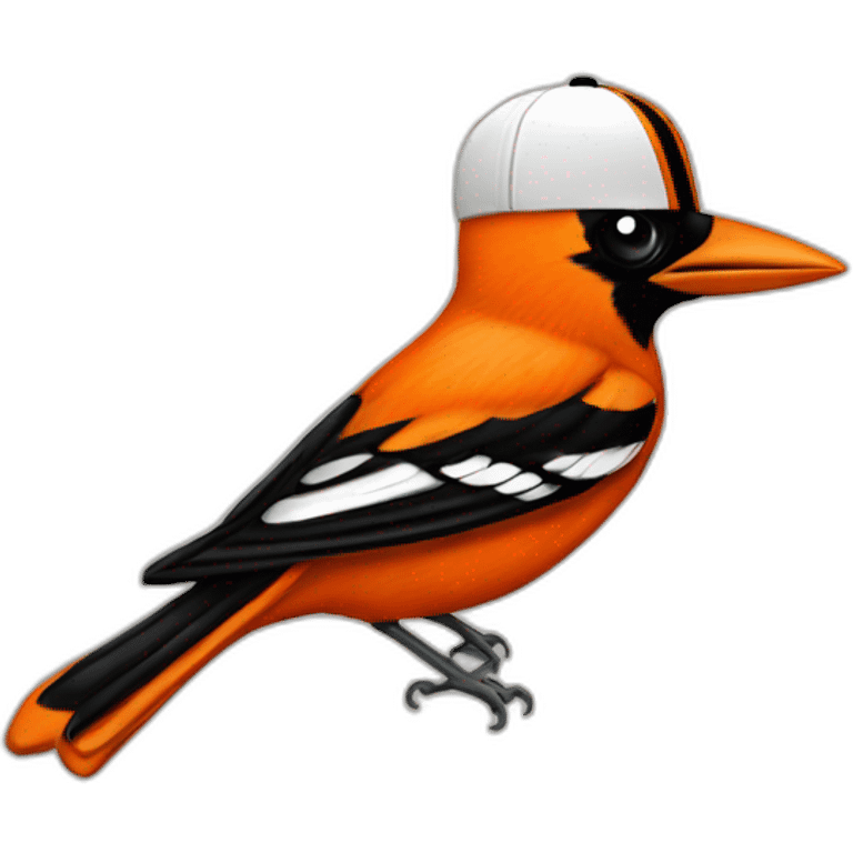 Baltimore Orioles bird hat emoji