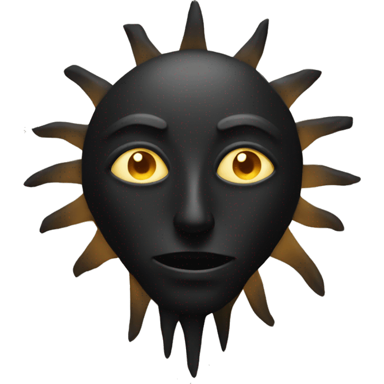 Black sun emoji