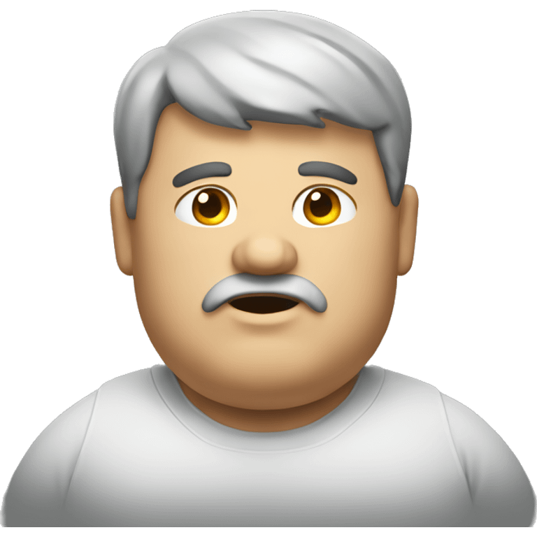 A fat man emoji