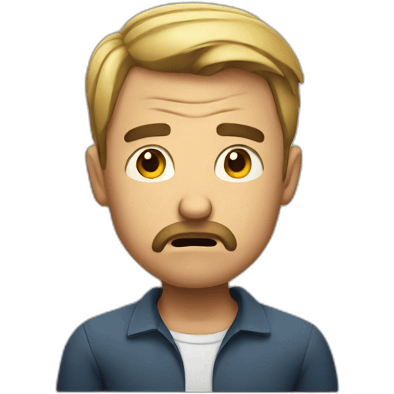 irritated man emoji