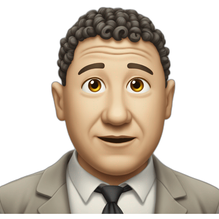 Curly Howard emoji