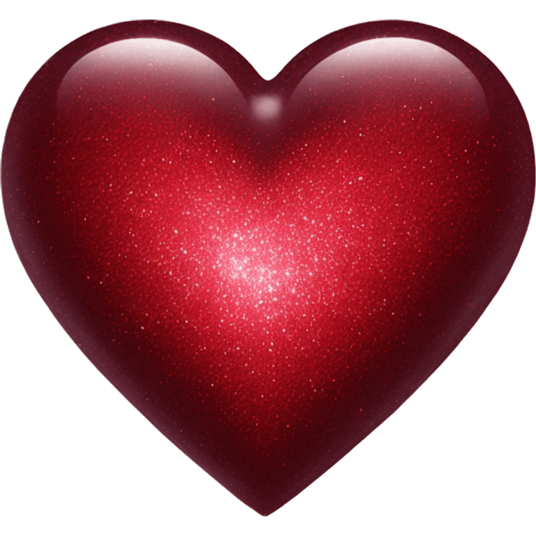 dark red heart with sparkle emoji