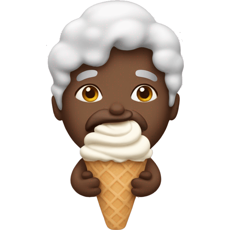 from eating ice cream emoji