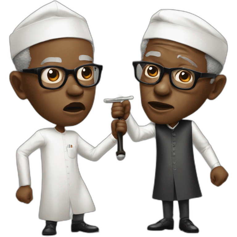 buhari and tinubu fighting emoji