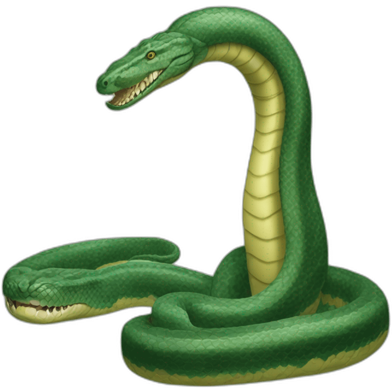 Titanoboa qui enroule un autre Titanoboa emoji