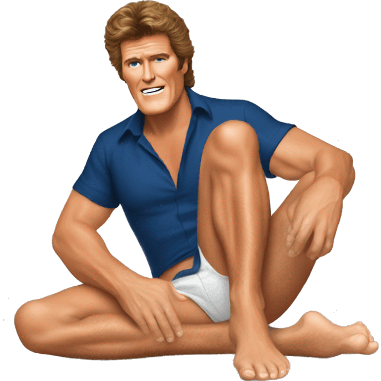 David hasselhoff barefoot  emoji