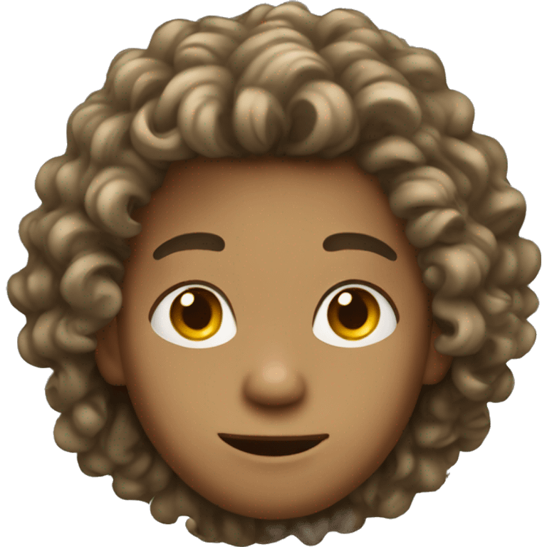 Boy long curly hair emoji