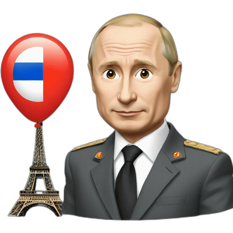 Putin in paris emoji