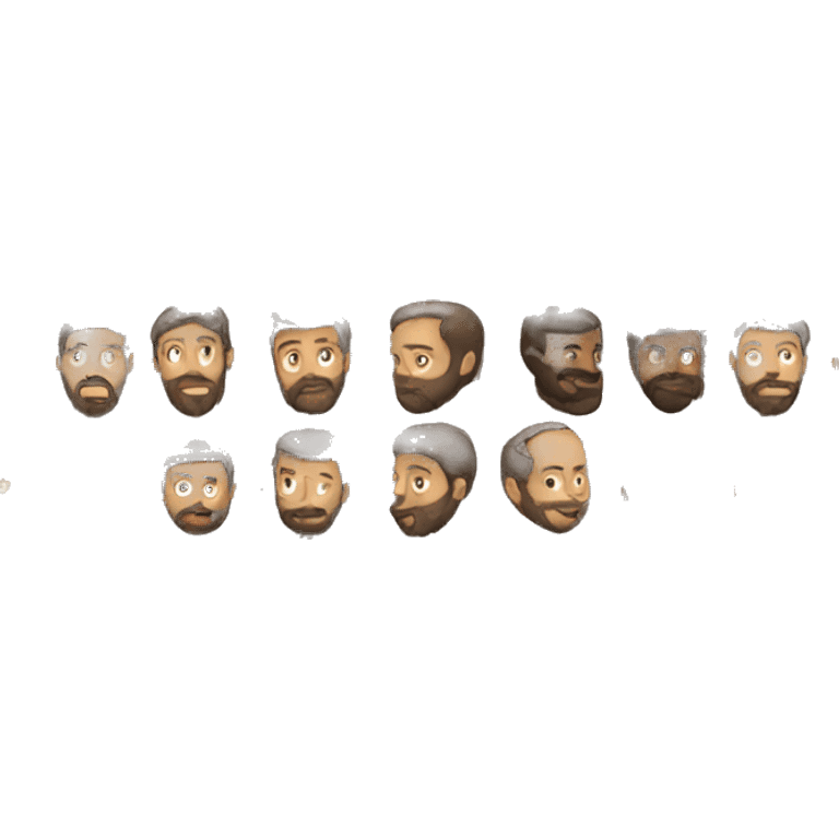 Beard men emoji