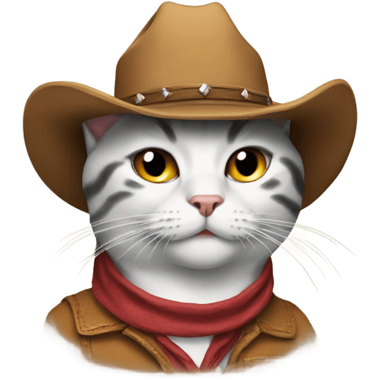 Cat with cowboy hat emoji