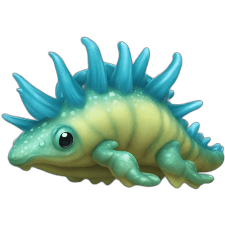 sea slug blue dragon very detailes emoji