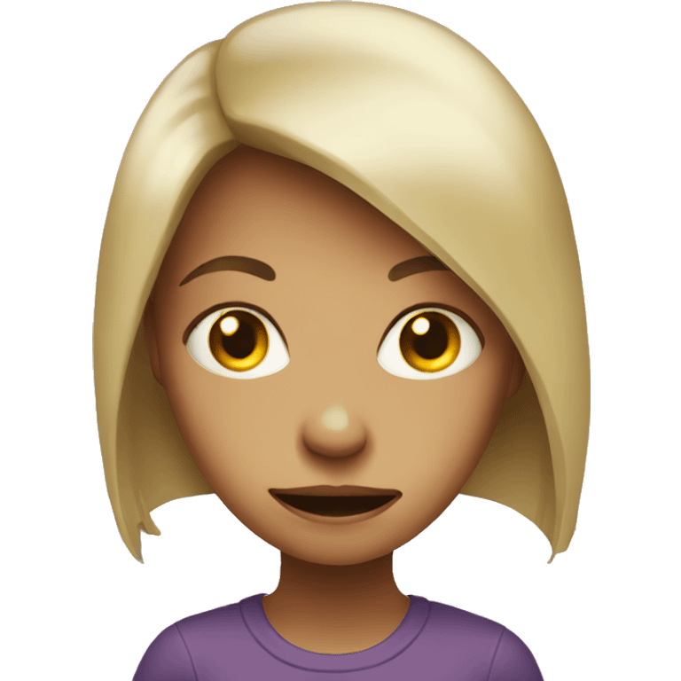 Scary girl  emoji