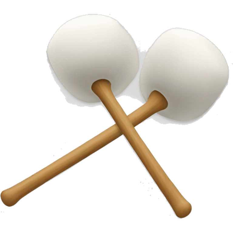 White marimba mallets emoji