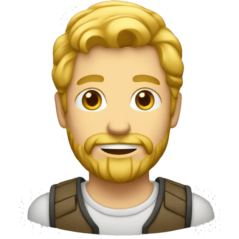 Homme blond avec une barbe emoji