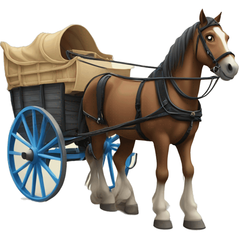 horse and cart emoji