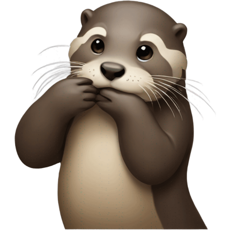 Otter facepalming emoji