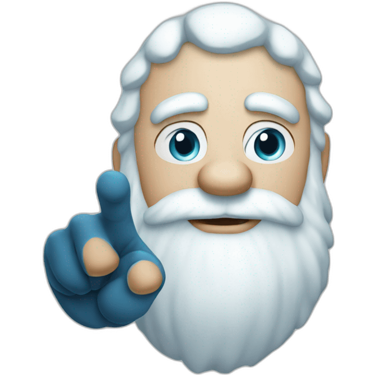 cool Father Frost hands Rock sign emoji