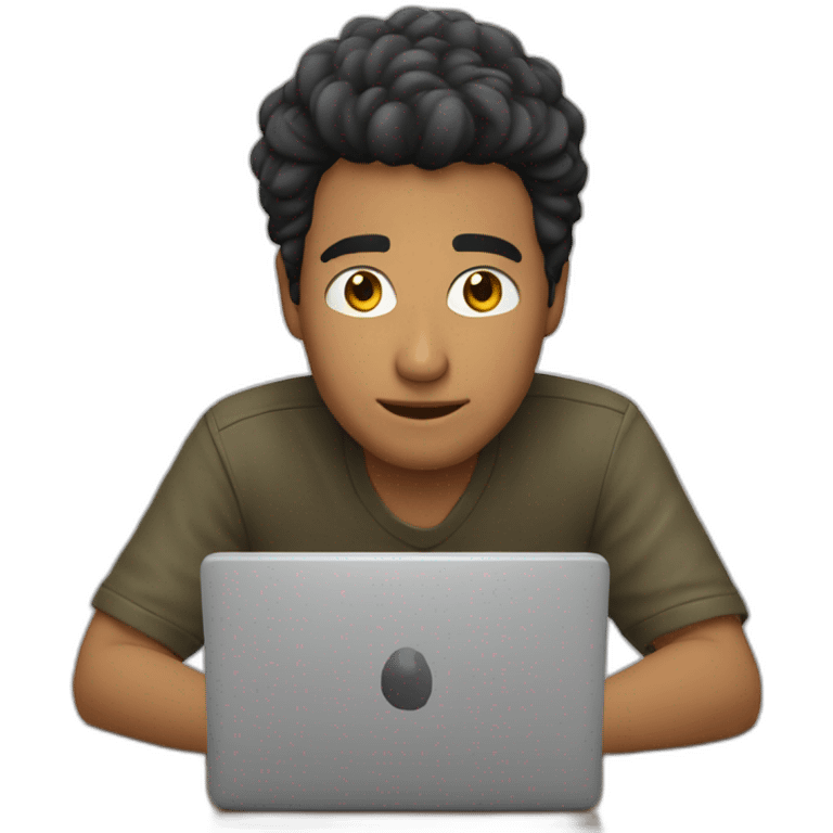 Un chico editando un video  emoji