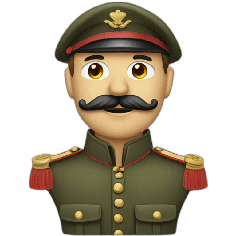 Soldat avec moustache emoji