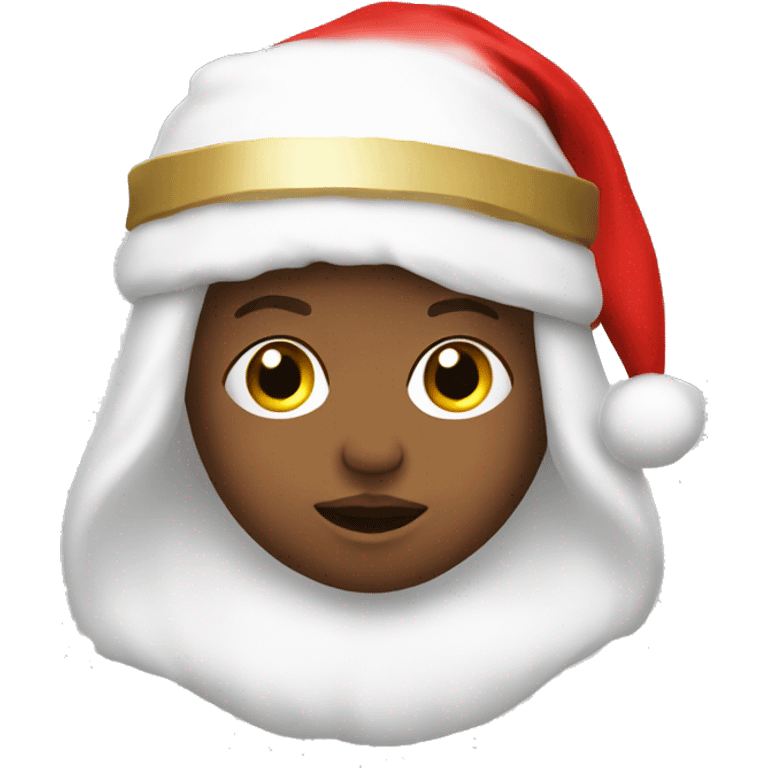 baby jesus in a  santa hat emoji