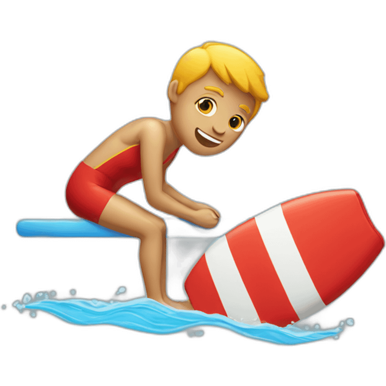 lifeguard with swimming atire emoji