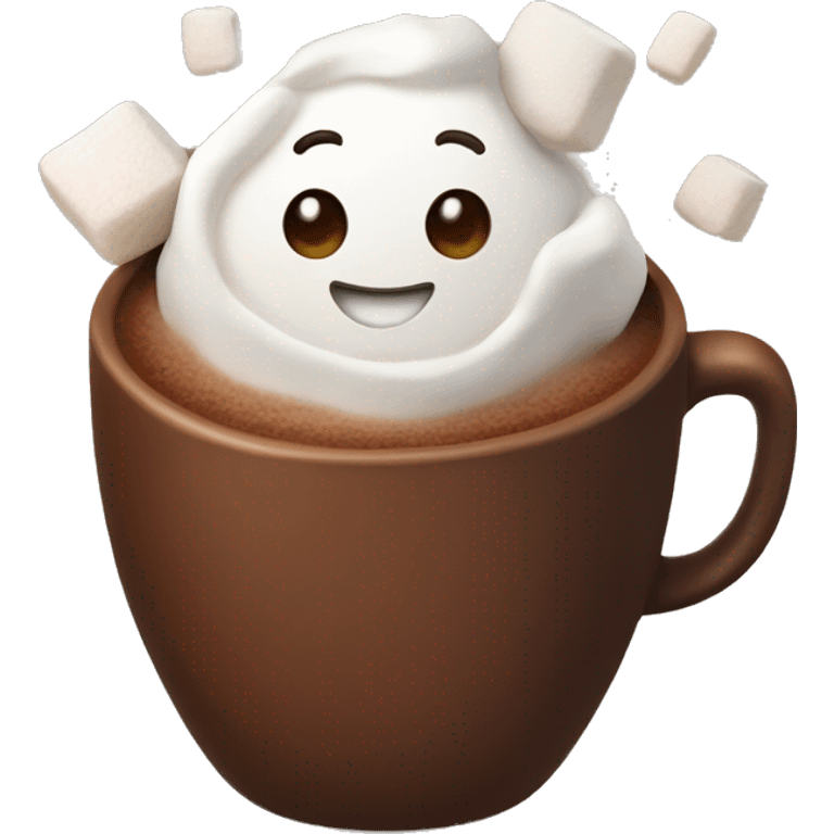 Cocoa with marshmallow  emoji