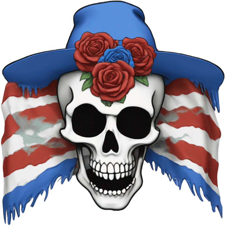 Grateful Dead steal your face ￼ emoji