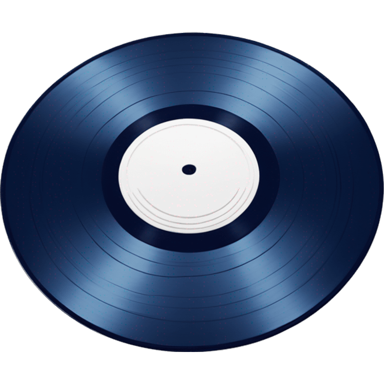 vinyl record dark blue color emoji