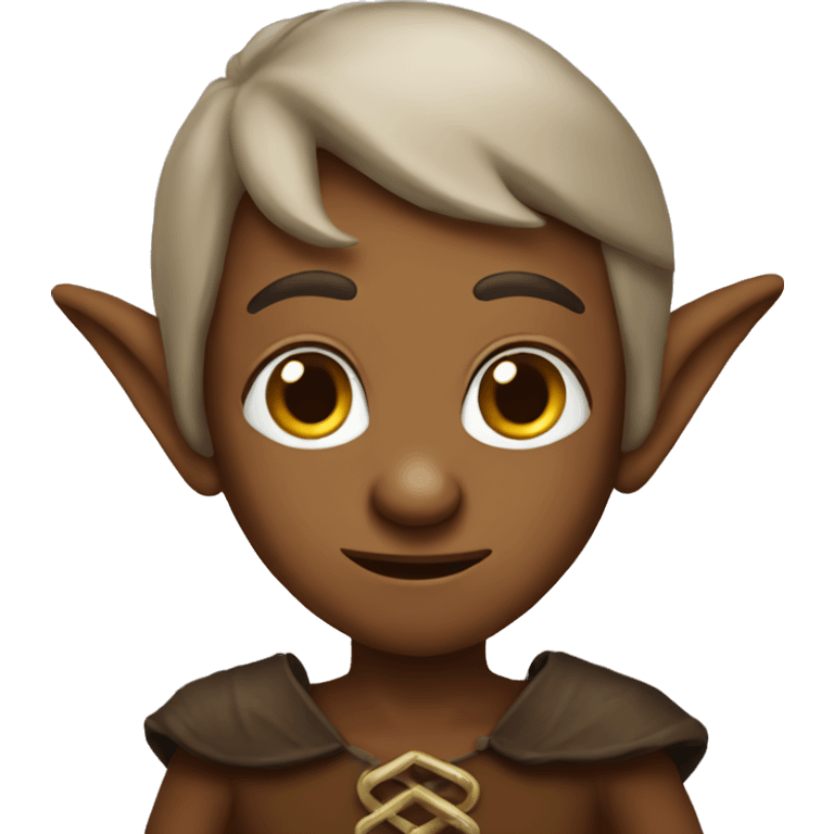 a brown elf emoji