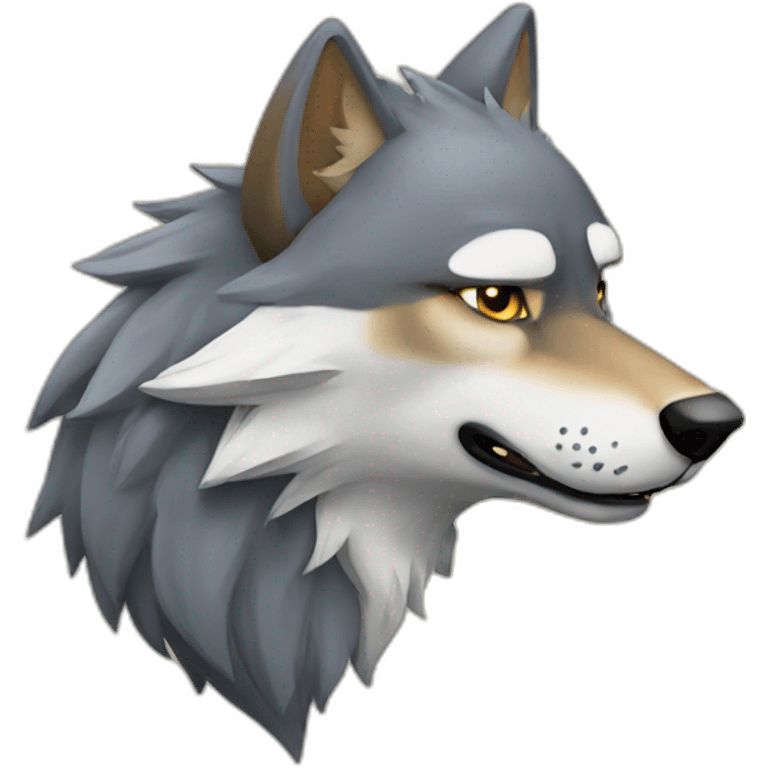 King wolf emoji