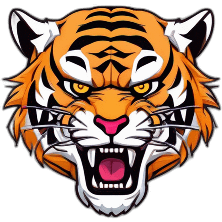 Angry tiger emoji