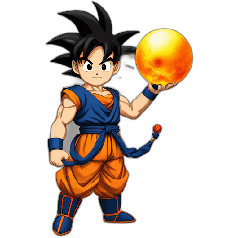 Goku-holding-an-dragonball emoji