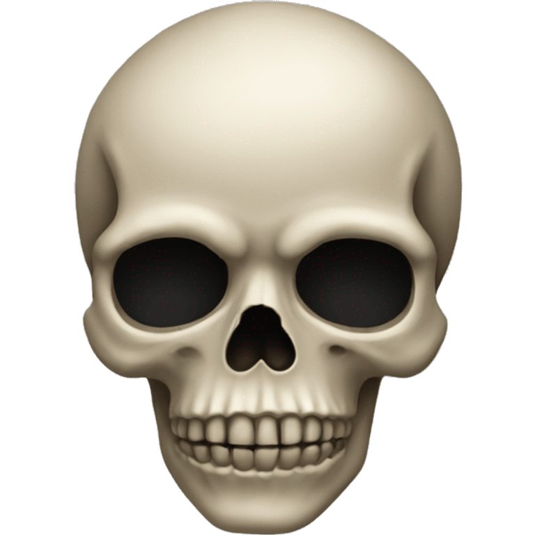 skull emoji with black background emoji