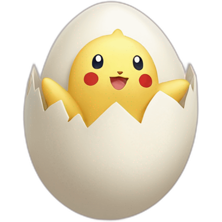 Togepi pokemon in egg emoji