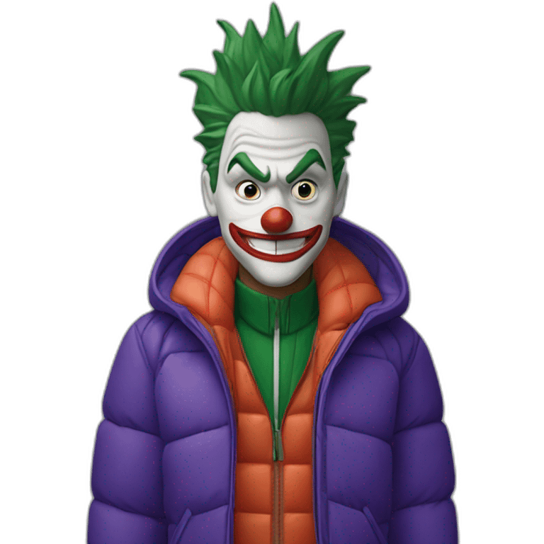 Joker with Lacoste puffer jacket emoji